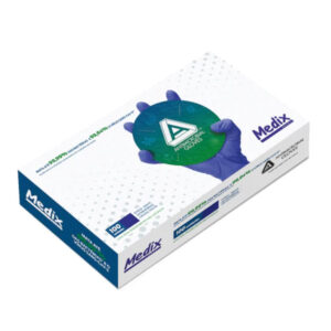 Medix Luva Nitrílica Antimicrobiana Azul Violeta